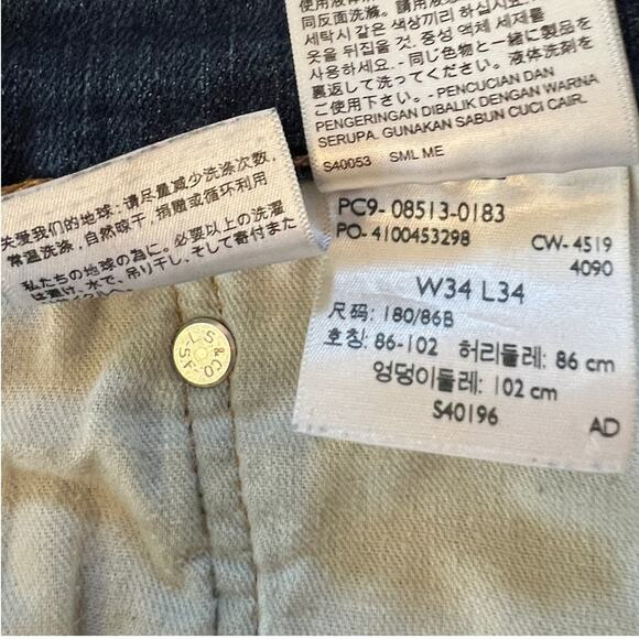 Men’s Levi’s Jeans 513, straight leg , Vntg 2019,  2% spandex , 5 pockets 34/34 - Picture 8 of 12